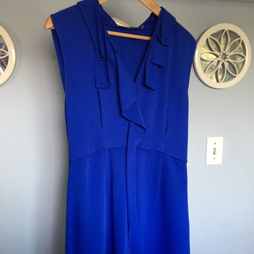 Sleeveless Royal Blue Dress